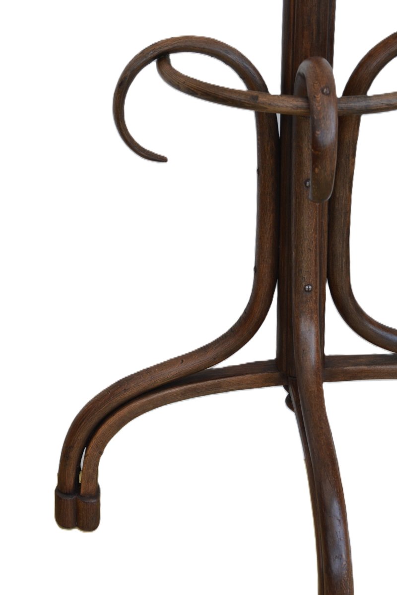 Antique Bentwood Coat Stand, Half Round Design Hall Stand, C1900, Thonet Style - Image 11